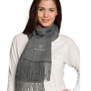 Camargo Peruvian Alpaca Blend Gray Scarf EUC